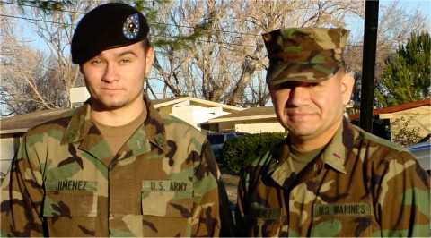 Brian Jimenez and his father, Edward.